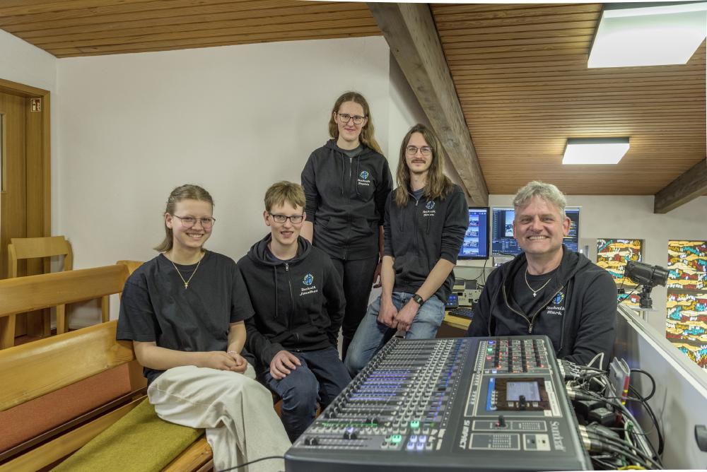 Das Technikteam der Weihnachtsgottesdienste